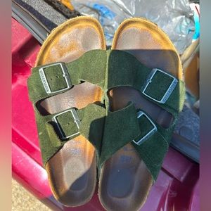 Birkenstock sandals, forest green size 38